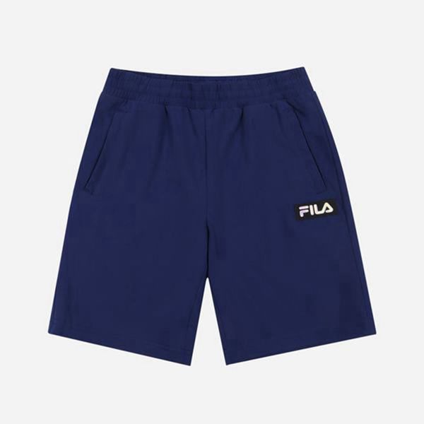 Calção Fila Rapaz Azul Marinho - Fila Prism Woven Stretch Warm Up Fleece En Portugal,ZSMP-48175